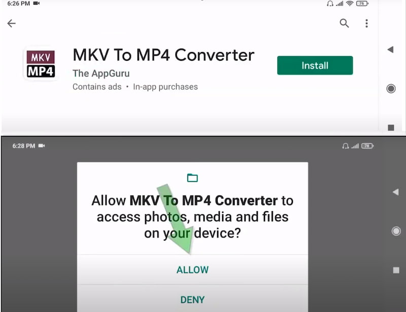 Installera MKV till MP4 Converter