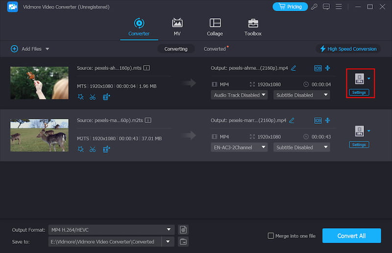 Select Output Format