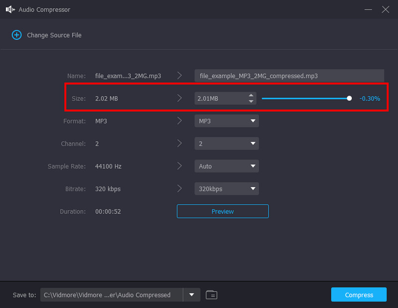 Video Converter Grootte Formaat Bemonsteringsfrequentie