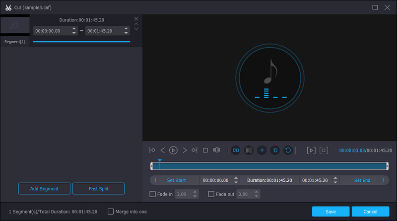 Vidmore Sesuaikan Penyimpanan Parameter Audio