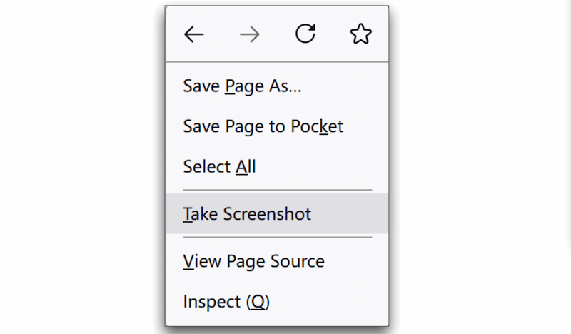 Firefox: fai uno screenshot