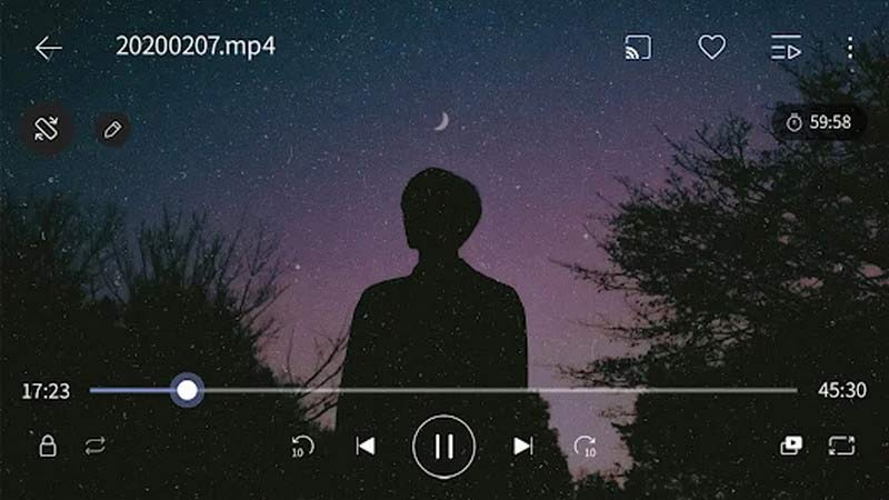 واجهة تطبيق KMPlayer