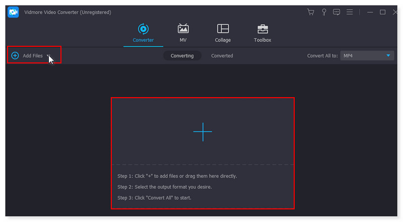 Vidmore Dodajte M4V datoteke