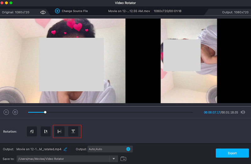 Vidmore Video Converter พลิกแนวตั้งแนวนอน