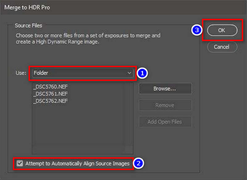 HDR Photoshop için Resim Ekle