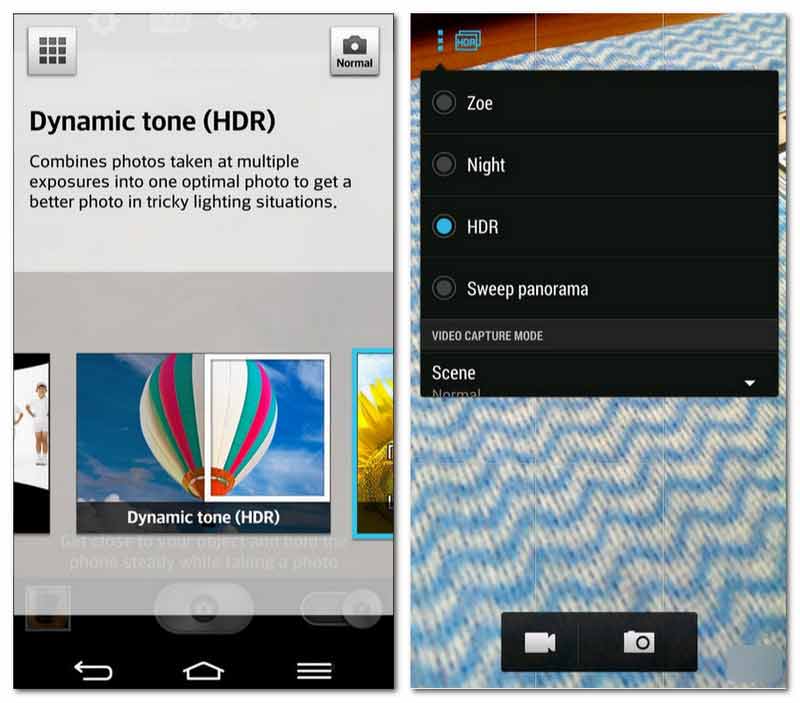 Perangkat Android Mengatur HDR