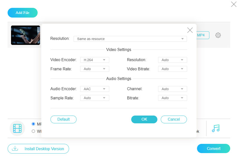 Change Video Settings