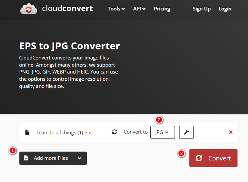 EPS JPG Cloudconvert 转换