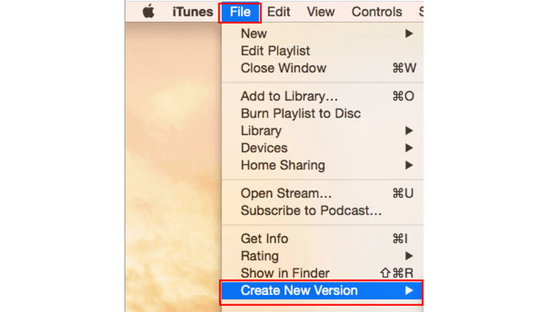 iTunes สร้างเวอร์ชัน MP4