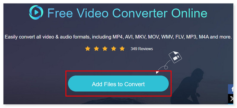 Vidmore Converter en línea Agregar archivos