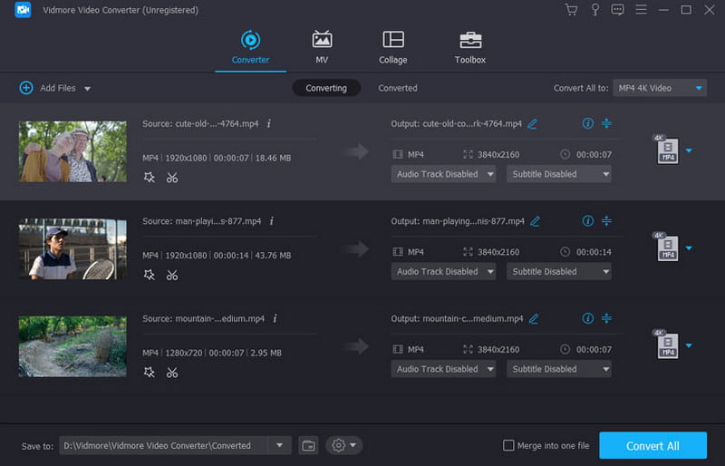 Vidmore Download Upload Files