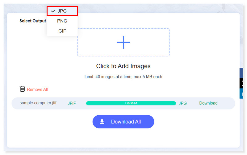 Vidmore Online Select Format