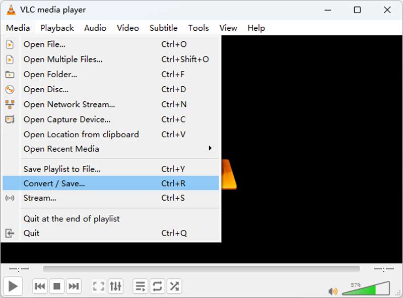 VLC Media Convert Lagre