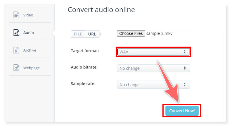 AConverteer MKV naar WAV-converter