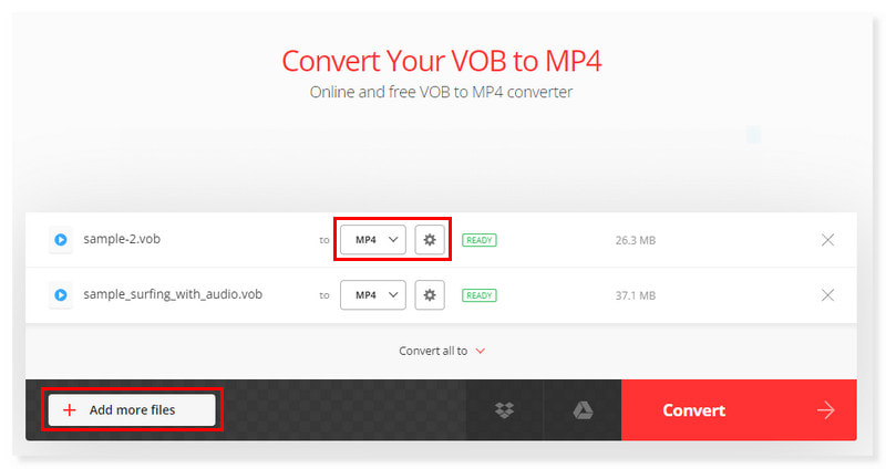 Convertio Pilih Format Output