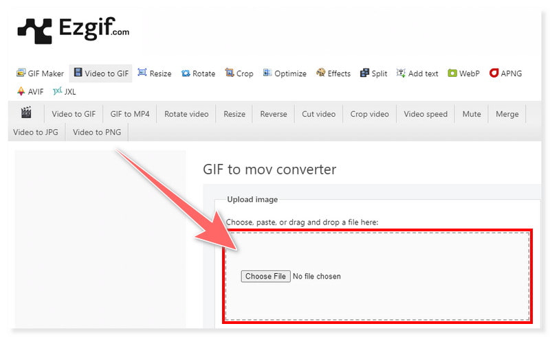 EZGIF GIF til MOV Converter