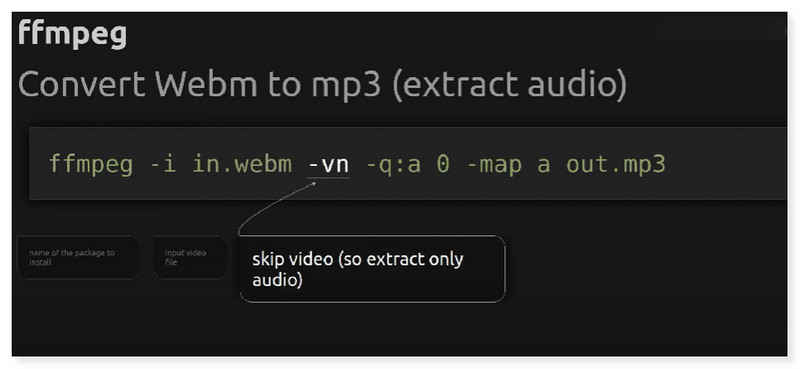 Audio Ekstrak FFmpeg Sahaja