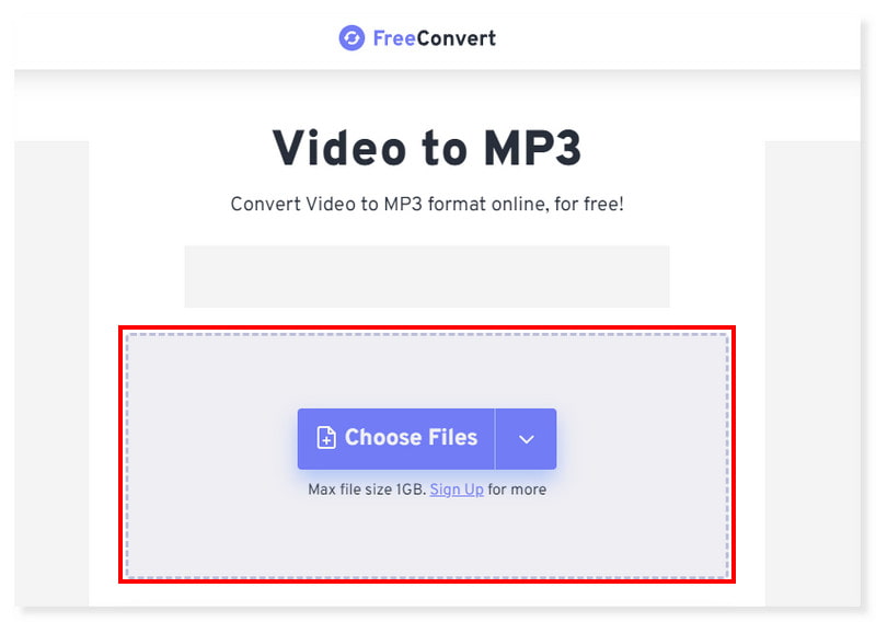 Çevrimiçi Videoyu MP3'e FreeConvert