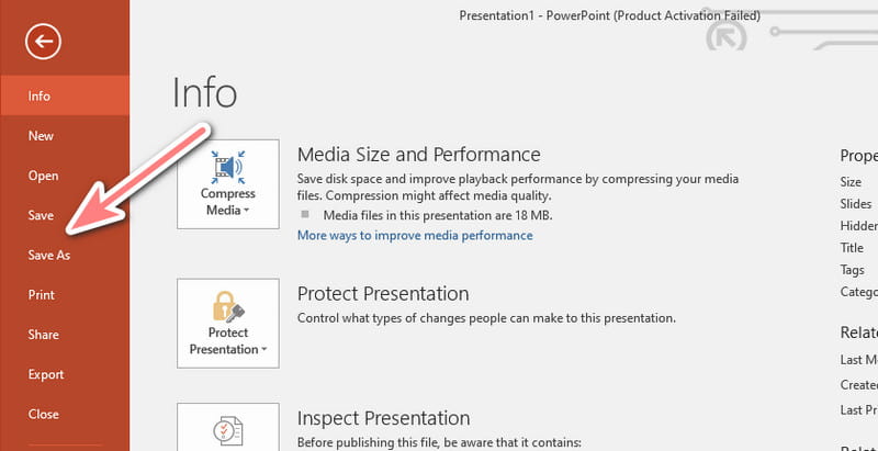 Powerpoint Sunumunu Kaydetme 