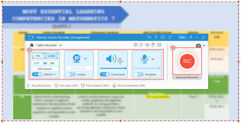 Configurar la grabación 