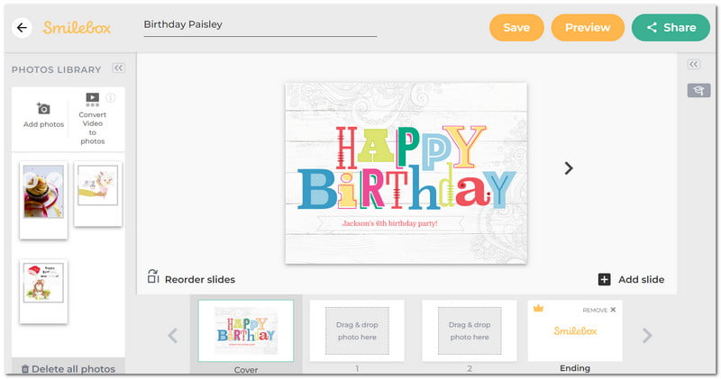 Slimebox Birthday Slideshow Maker