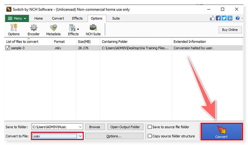 Schakel Audio WAV-converter