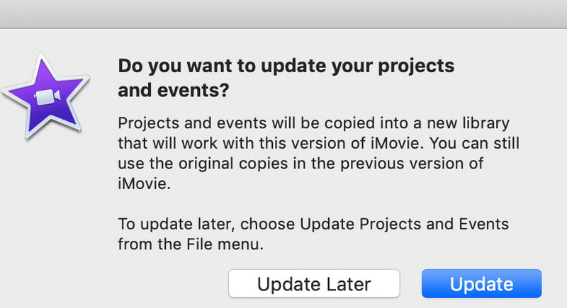 Update iMovie