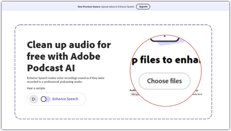 העלה את Adobe Choose File