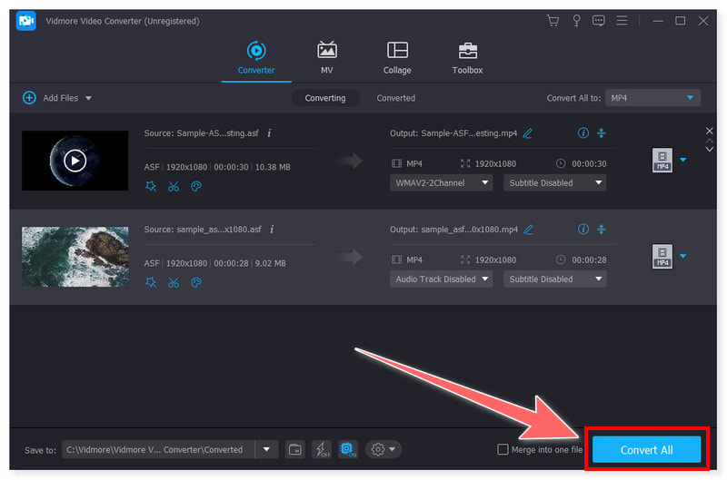 Vidmore Chuyển đổi tất cả các tệp ASF