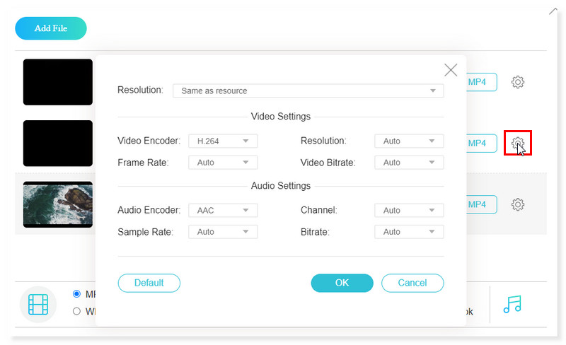 Format Output FLV Percuma Vidmore