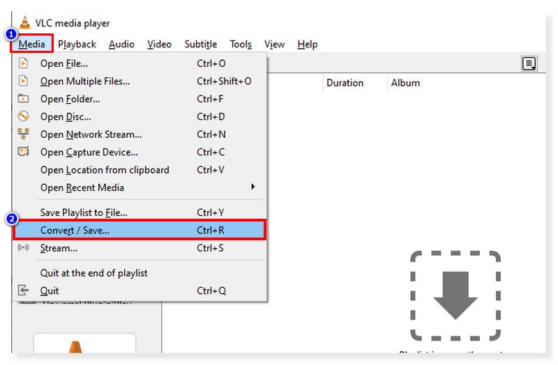 VLC WebM을 MP3로 변환하는 변환기