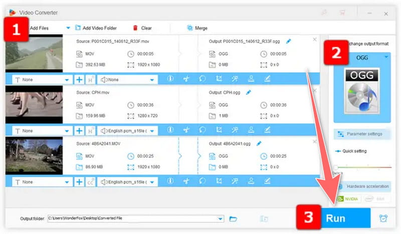 Wonderfox Converter arquivos para OGG