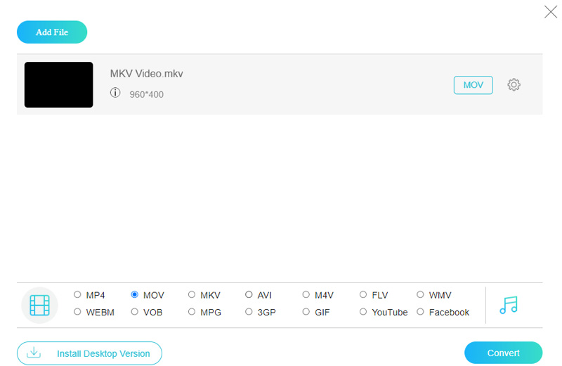 Tambahkan MKV Online