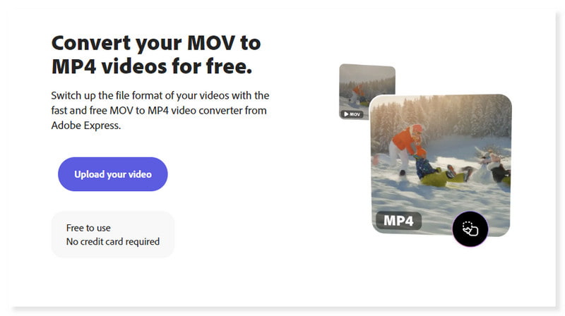 Adobe Online MOV Converter
