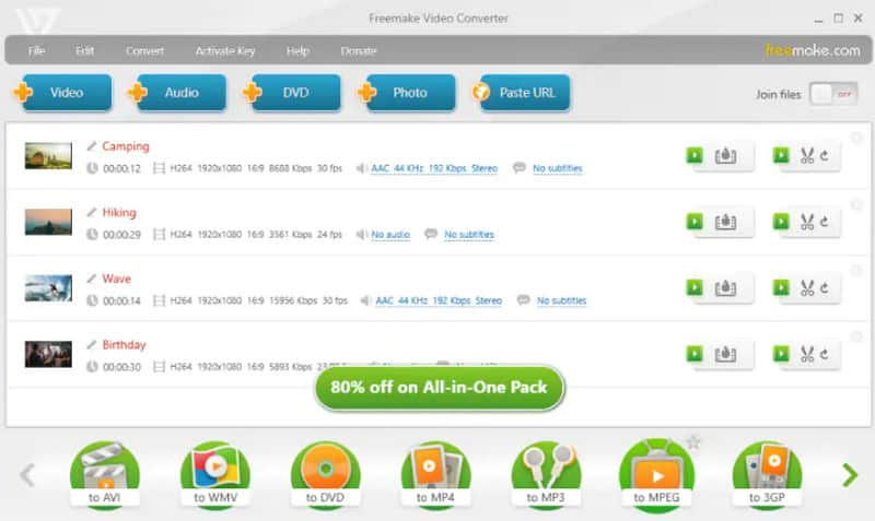 Best MP4 Converter Freemake