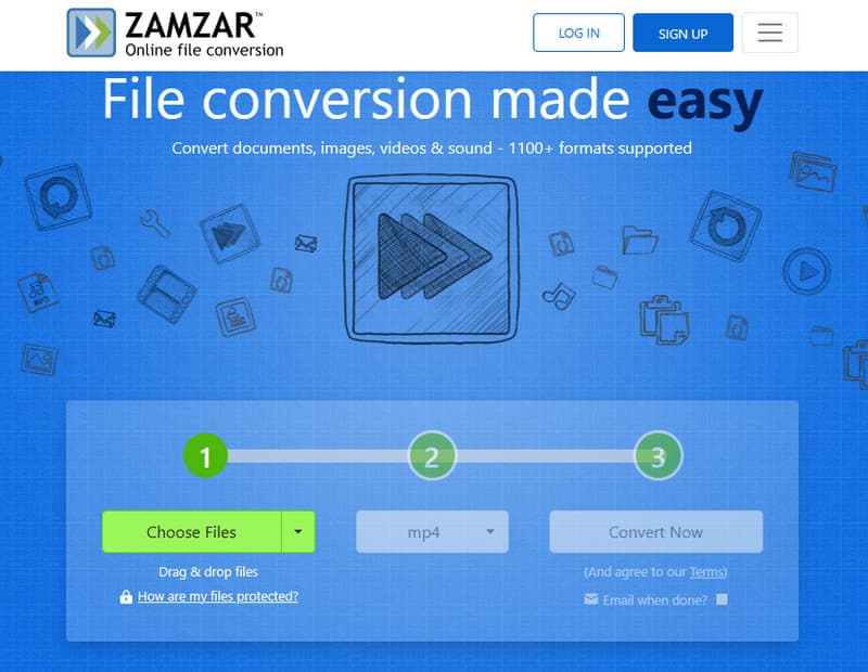 Beste MP4-converter Zamzar