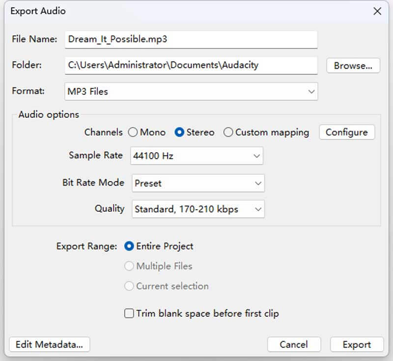 MP3 चुनें और कन्वर्ट करें