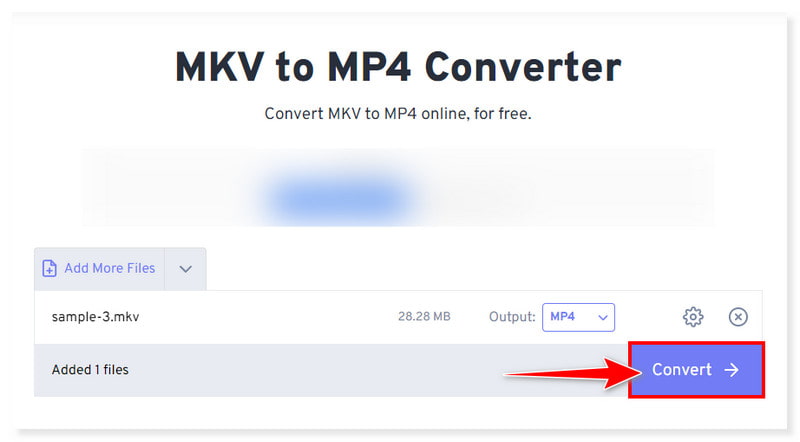 FreeConvert MKV na MP4