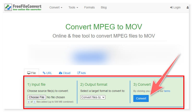 Free File Converter MPEG to MOV Converter