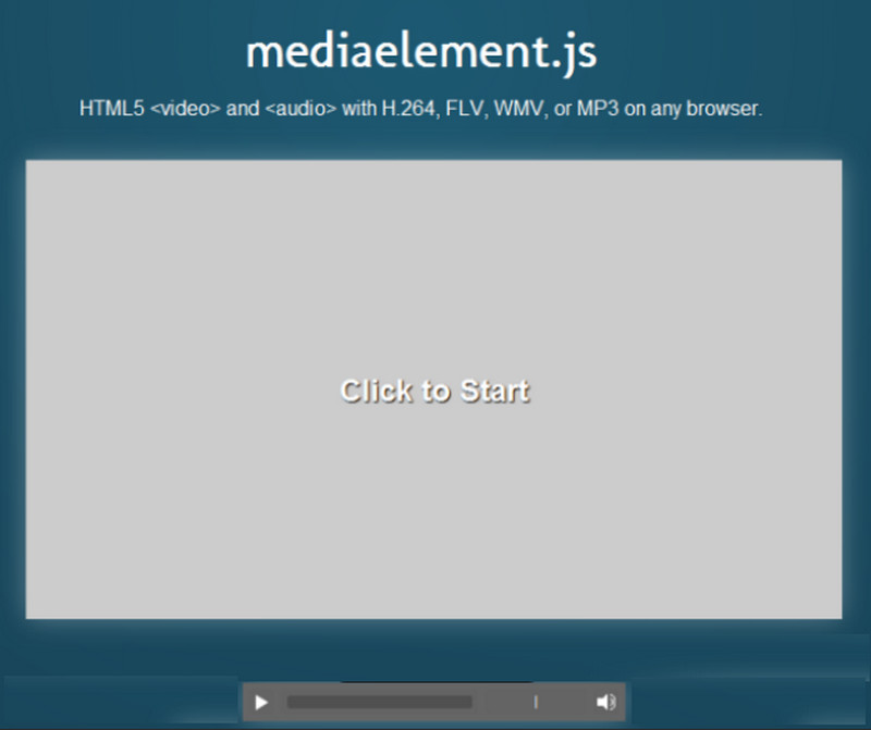 HTML5 Player Media Elements