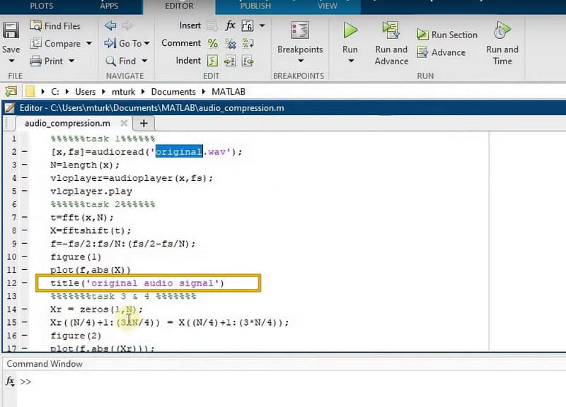 Matlab Original Compress