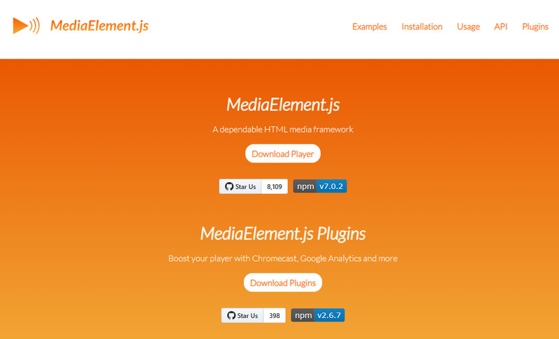 MediaElement Online MXF-spelare