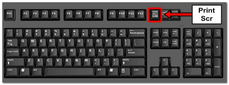 Atalho de teclado da tela de impressão