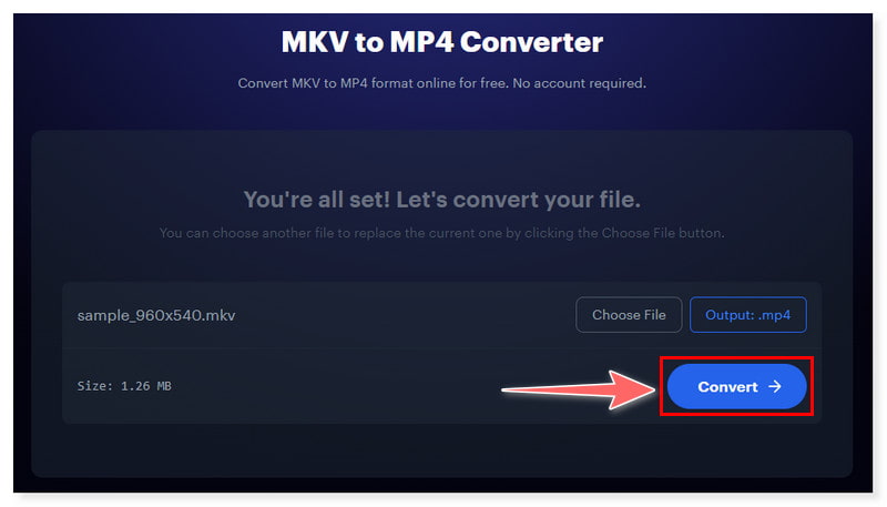 إعادة بث تحويل MKV إلى MP4 