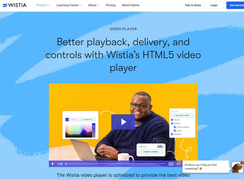 Wistia Online MXF Player