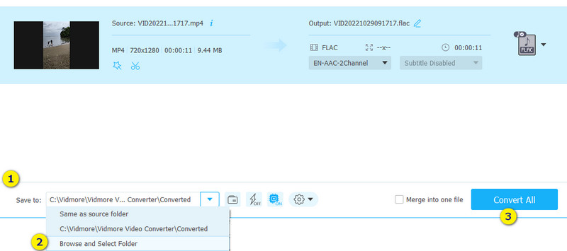 Convertir archivos MP4 Flac Convertir