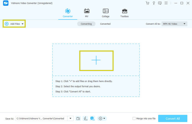 Convert SWF GIF Vidmore Add Files