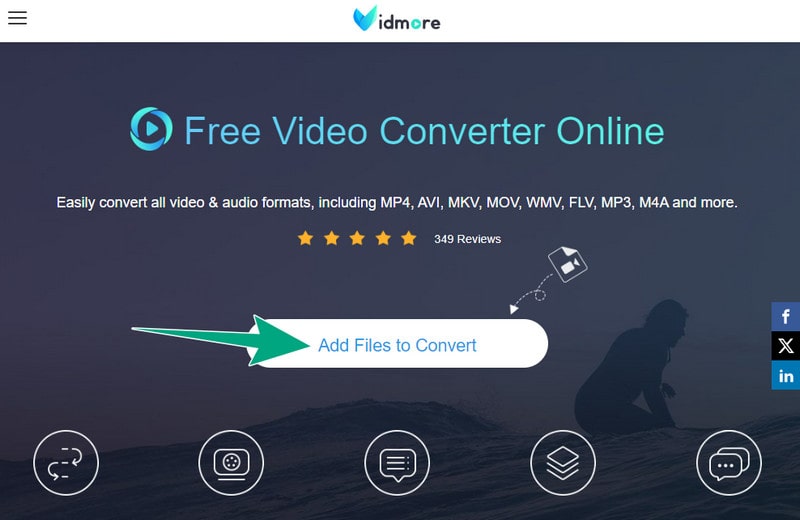 Converteer WMV MP4 online Bestanden toevoegen