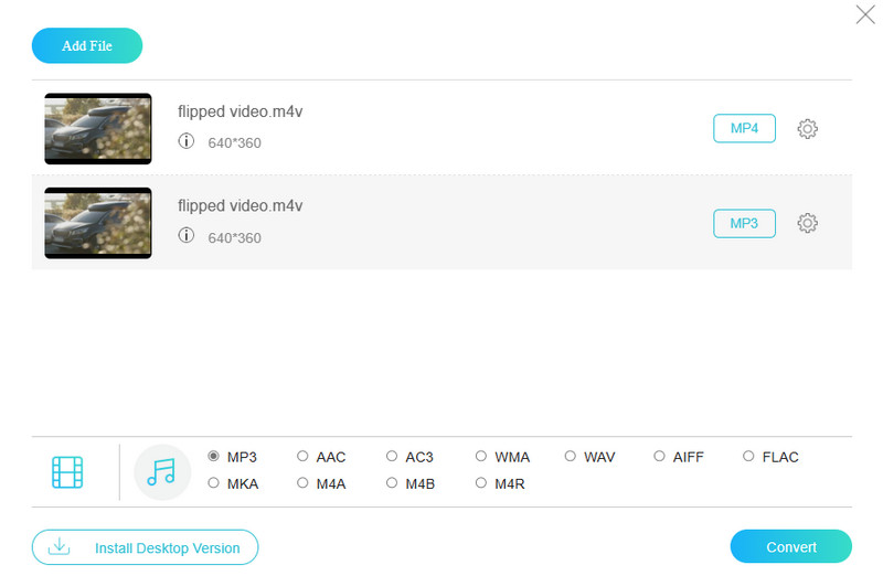 M4V MP3 Converter Δωρεάν Online