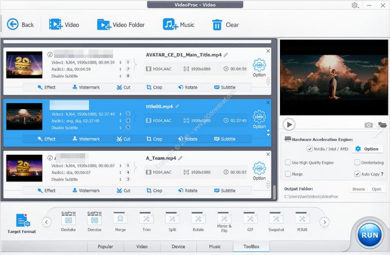 MOV WAV Converter Videoproc